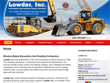 Tablet Screenshot of lowdergrading.com